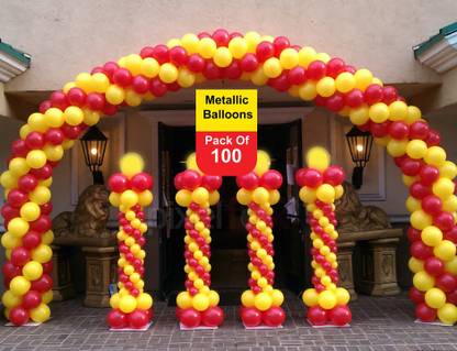 pixelfox Solid Red + Yellow Balloon
