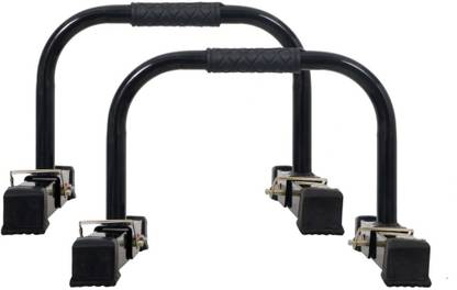 Allyson Fitness Push Up Stands Parallettes Dip Bars with Non-Slip PVC Handle & Rubber Push-up Bar