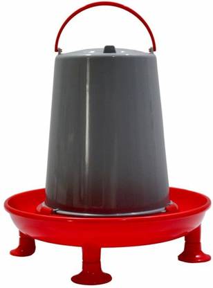 Taiyo Pluss Discovery Poultry Water Feeder, Size: (24X16 cm) (LXH), Automatic Hen & Chicken Poultry Water Feeder and All Other Types of Birds (1.5L Capacity) (RED) Common Bird Feeder