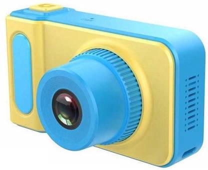 V.T.I Mini Digital Camera for Kids with Kids Camera Digital Cameras Children for Birthday Toy Gifts 4-12 Year Old Kid Action Camera Toddler Video Recorder Expandable Memory - Blue/Yellow Kids Camera Point & Shoot Camera Kids Camera Point & Shoot Camera
