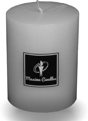 Maxime Candles Decorative Candles - Cobra 4" (H) (White) Candle