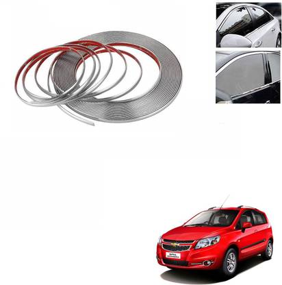 AuTO ADDiCT Chme-Stip-Sil Htchbck-191 Car Beading Roll For Window, Bumper, Grill and Garnish Cover