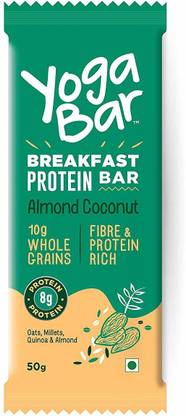 Yogabar Almond Coconut Breakfast Protein Bar Pouch