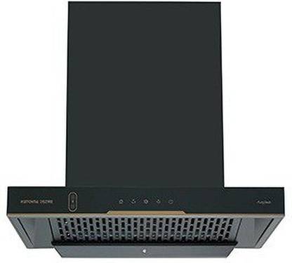 Kutchina chimney Auto Clean Wall Mounted Black 1200 CMH Chimney