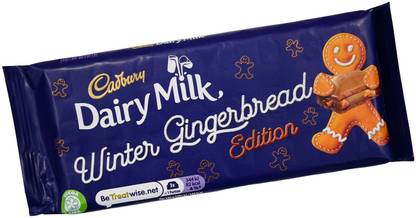 Cadbury Dairy Milk Winter Gingerbread Edition Milk Chocolate 120g Bars