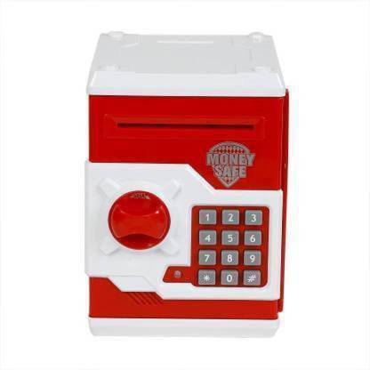 AVIKA ATM machine Digi locker toys for Kids Coin Bank Coin Bank (Red) Money & Assets Board Game