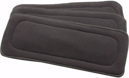 Salma's Tinytots Washable Reusable Staydry Baby Bamboo Charcoal Inserts for Cloth Diapers 5 Layered - L