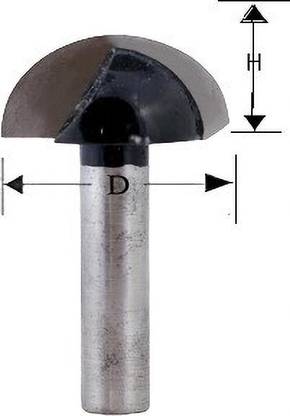 Paxidaya BN - 5020 TCT Brazed Ball Nose Bits CNC Tool / CNC Router Bit for For U Type Carving / Multicolor