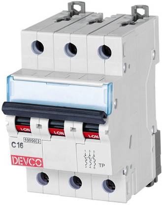 DEVCO 3-Pole 16-Amp (C-Curve 10kA) MCB30160C MCB