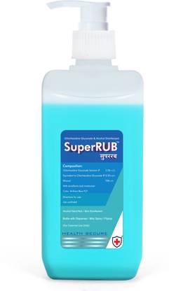 SuperRUB Alcohol Based Hand Rub / Disinfectant / Sanitizer Hand Rub Pump Dispenser