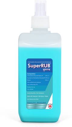 SuperRUB MIST PUMP - Alcohol Based Hand Rub / Disinfectant / Sanitizer Hand Sanitizer Pump Dispenser
