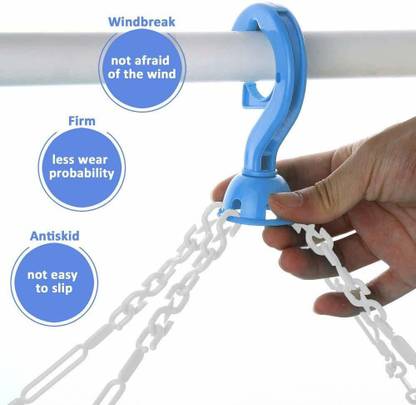 The Creaters Plastic Ceiling Cloth Dryer Stand Clothes Drying Hanger with 32 Clips Plastic Cloth Clips Plastic Cloth Clips