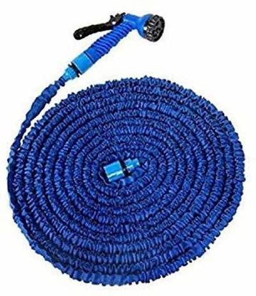 POWERQUALIS Extra Long Magic Expandable Garden Hose Extra Long Magic Expandable Garden Hose 50 ft Plastic Expandable Nozzle Magic Flexible Water Hose Pipe with Spray Gun and 7 Adjustable Modes Hose Pipe Hose Pipe
