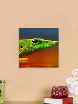 Framed Canvas Wall Art Decoration Lizard Focus Digital Print Poster N&WCP-2922 Canvas Art