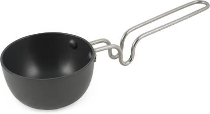 Cookie Hard Anodised Coated Pan Non Stick Tadka Pan 11 cm diameter 0.25 L capacity