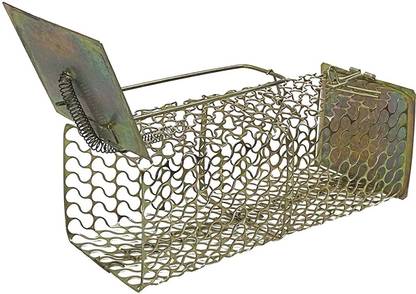 M T TRADERS Rat Trap Iron RAT Catcher , Mouse ,Rat Pinjra, Cage, For Rats & Mouse. This mouse trap has a very secure escape proof mechanism. This mouse trap is easy to release and clean with the hinged lid on this trap. These mice traps are secure and safe to be used around children and pets. Iron Rat /Mouse Trapper/ Catcher. Live Trap