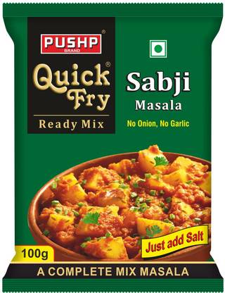 Pushp Brand Quick Fry Sabji Masala (Ready to Cook) 100 g