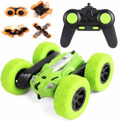 Royaldeals RC Stunt Car - 2.4Ghz Double Sided 360° Spin & Flip with LED Lights Remote Control Racing Truck 4WD for Kids