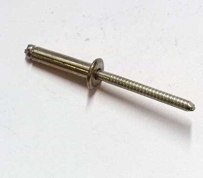 Hardware Aluminium Rivet 4mm Dia Head (50 Pcs) Plain Rivet