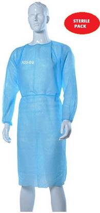 Ashni Non Woven Disposable Gown USe and Throw Best For Travelling And Out Side Visit. Safety Jacket