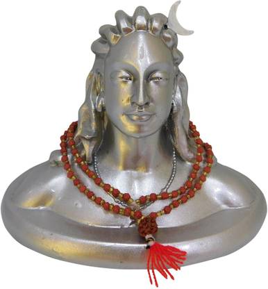 vinayakmoorti adiyogi Shiva Statue Adiyogi Shiva Murti, Shiva Temple in Coimbatore, Isha Temple, Lord Shiva Idol Mandir Decoration Handicraft Items Decorative Showpiece  -  12 cm