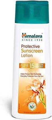HIMALAYA Sunscreen - SPF 50 Since 1930 Protective Sunscreen Lotion SPF 15 100ml Pack of 5