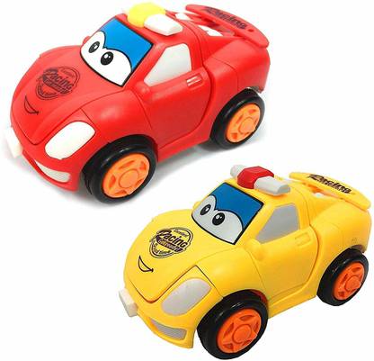 Fun Escape Mini Transforming Robot car For Kids Friction Cars Push back cars