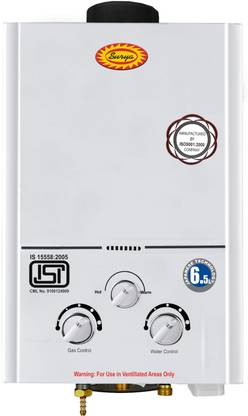SURYA 6L-Elite-2020 6.5 L Gas Water Geyser