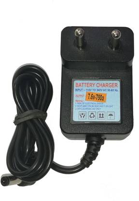 Diycart 6 Volt 700mA lead Acid Battery Charger with auto cut off overcharge protection Worldwide Adaptor