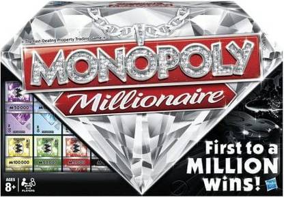 Monopoly Millionaire "The Fast-Dealing Property Trading" Board Game Party & Fun Board Game