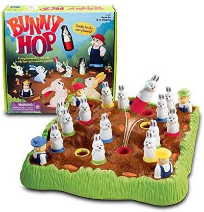 educational Insights Bunny Hop Memory & Color Recognition Preschool Game 2-4 Players For Ages 4+ Party & Fun Board Game