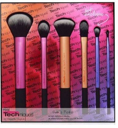 Real Techniques Sam's Picks Makeup Brush Set Rt-1415 (Pack Of 6)