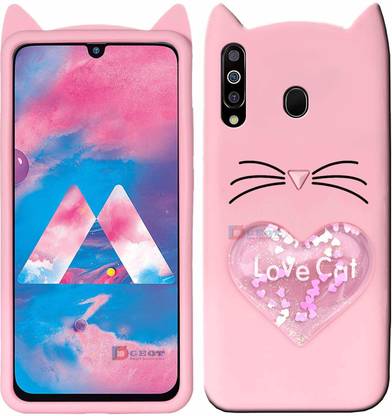 GoodsUrChoice Back Cover for Huawei Y9 Prime 2019 Ear Kitty Case | 3D Cute Mustache Kitty Doll | Cat Back Cover