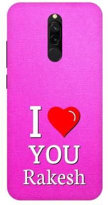 Zaplab Back Cover for Redmi 8/MZB9123IN I Love You Rakesh Printed Back Cover