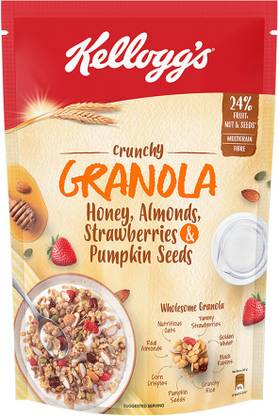 Kellogg's Crunchy Granola Honey, Almonds, Strawberries and Pumpkin Seeds Pouch