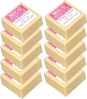 MICROSIDD MICO 22mm x10 Blank Cover Slip