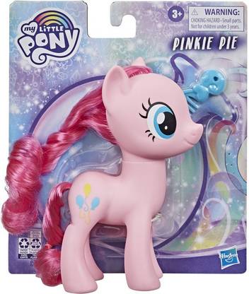 MY LITTLE PONY Toy 6-Inch Pinkie Pie, Pink Pony Figure with Rooted Hair and Comb, for Kids Ages 3 Years Old and Up