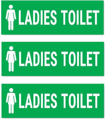Mindcraftz Ladies Toilet Emergency Sign