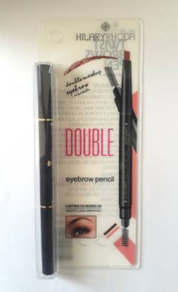Hilary Rhoda Black Pencil for eyes Smooth Uninterrupted Double Eyebrow 3D Pencil and Brush