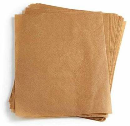 Dharj Brown Butter Paper wrap Eco-Friendly, Non-Bleached, Non-Wax, Non-Stick Butter Paper for Cooking Parchment Paper Backing Paper (10x10-inch) - Pack of 400 Sheets Parchment Paper Parchment Paper