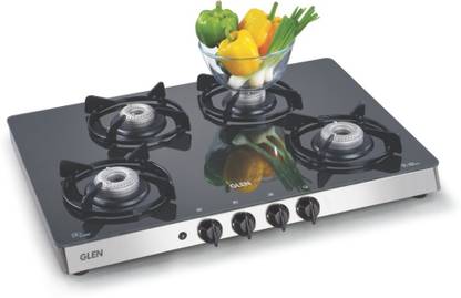 Glen 1048 GT Alloy Burners 5 year Warranty Glass Automatic Gas Stove