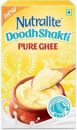 Nutralite Doodhshakti Pure|Made with Creamy Milk|Granular Texture|Rich Aroma Ghee Carton