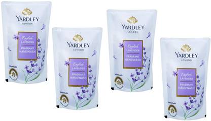YARDLEY English Lavender Hand Wash 180 Ml *4Pcs w2w2 Hand Wash Pouch