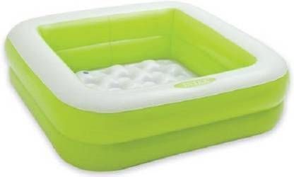 NAVRANGI Square Swiming Pool 57100 for Kids Inflatable Swimming Pool (Green) Inflatable Swimming Pool