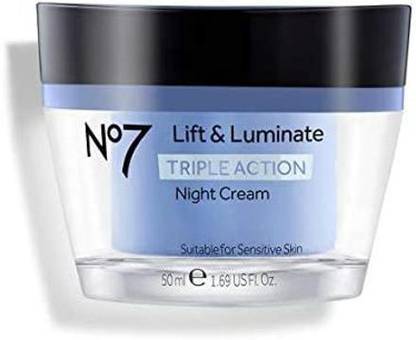 Boots No7 Lift And Luminate Night Cream, 1.6 Fl. Oz.