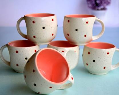 THE INDIA STYLE white Pink pari #50 Ceramic, Bone China Coffee Mug
