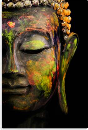 Motion Ink Abstract Buddha Canvas Painting, Buddha Canvas Painting, Lord Buddha Canvas Artwork, Buddha Art, Peace, Religious Poster, Religious Art, Hindu God, Religious Wallposter, Premium artwork, Modern art, Best for any wall, Best Home Decor, Best Wall Decor, Motion Ink, Digital Print Wall poster, Wall Painting, Premium Canvas Frame, UV Digital Painting, Home Decor, Office Décor, Canvas Art, Premium Digital Oil Panting, 12Inch x 18Inch Digital Reprint 18 inch x 12 inch Painting