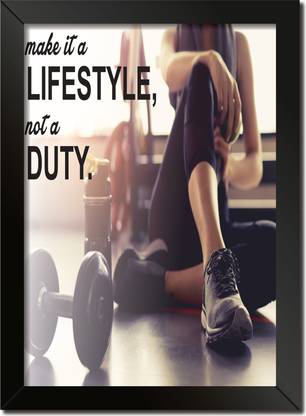 Quotes & Motivation Poster frame without glass A4 Size sty 100 Paper Print