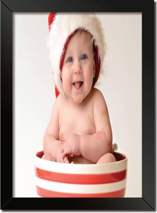 Baby Poster frame without glass A4 Size sty 178 Paper Print
