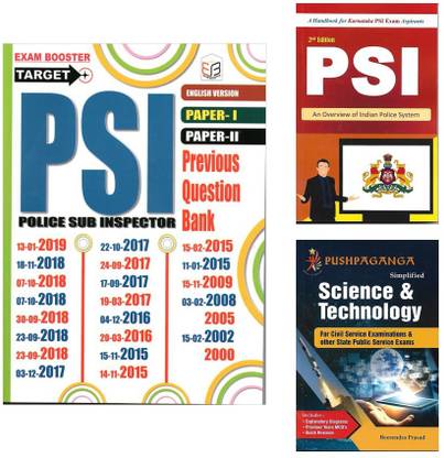 PSI Question Paper + PSI Hand Book + Science & Technology